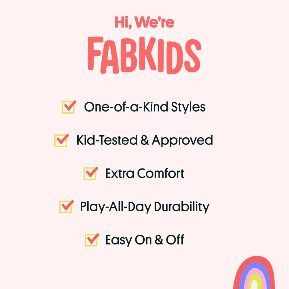 FabKids Girls Gladiator Sandals Braided Strappy Flats Sandal Summer Open Toe Holiday Party Dress Shoes for Toddler Little Kid Big Kid