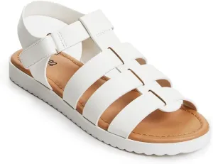 FabKids Girls Gladiator Sandals Braided Strappy Flats Sandal Summer Open Toe Holiday Party Dress Shoes for Toddler Little Kid Big Kid