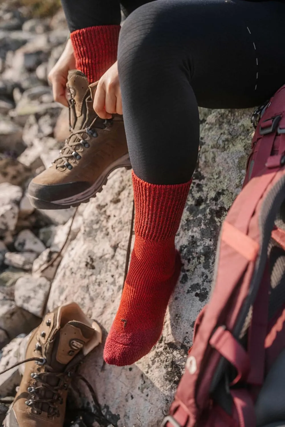 FALKE Women's TK1 Adventure Wool Hiking Socks, 1 Pair