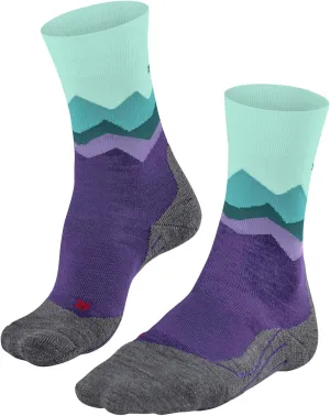 FALKE Women's TK2 Explore Crest Hiking Socks, Quick Dry Merino Wool, 1 Pair