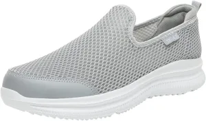 Fashion Summer Men Breathable Mesh Shallow Mouth Slip On Lightweight Casual Shoes Sneaker Insoles Men