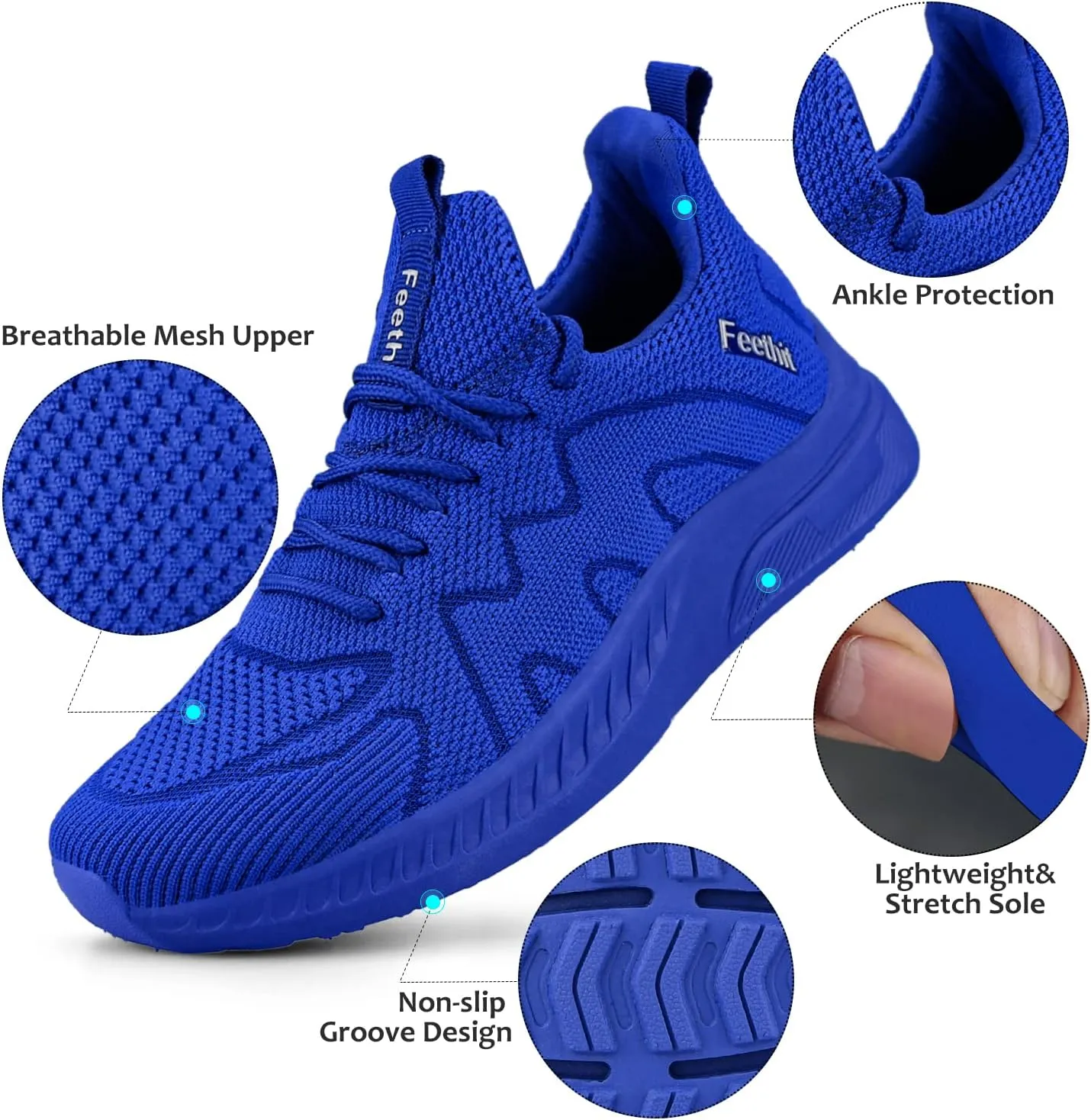 Feethit Women's Running Shoes Lightweight Breathable Walking Sneakers Non-Slip Tennis Gym Workout Athletic Shoes