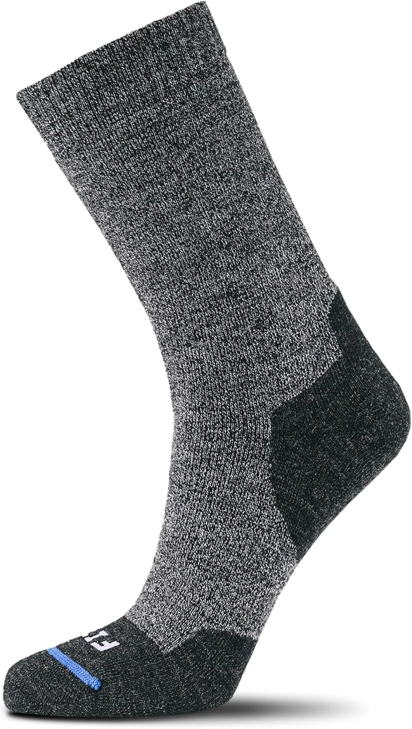FITS Medium Hiker Merino Wool Crew Socks For Men and Women, Lightweight, Breathable, Hiking Socks, Whole Foot Comfort