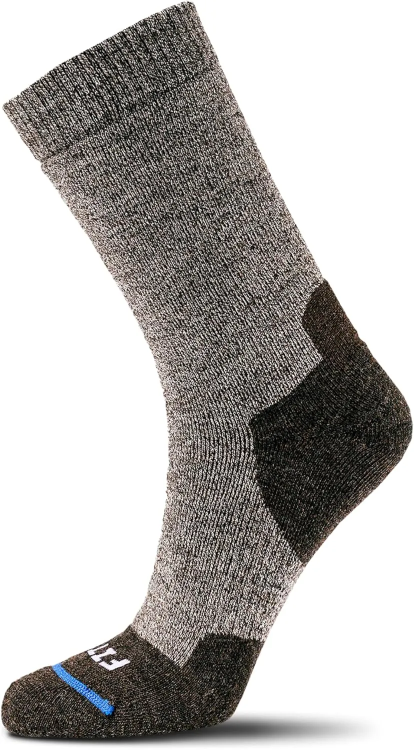 FITS Medium Hiker Merino Wool Crew Socks For Men and Women, Lightweight, Breathable, Hiking Socks, Whole Foot Comfort