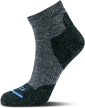 FITS Quarter Light Hiker Merino Wool Socks For Men and Women, Lightweight, Breathable, Odor Resistant, Whole Foot Comfort
