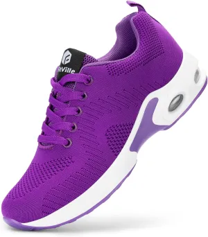 FitVille Women's Air Cushion Running Shoes Lightweight Tennis Shoes Breathable Gym Shoes