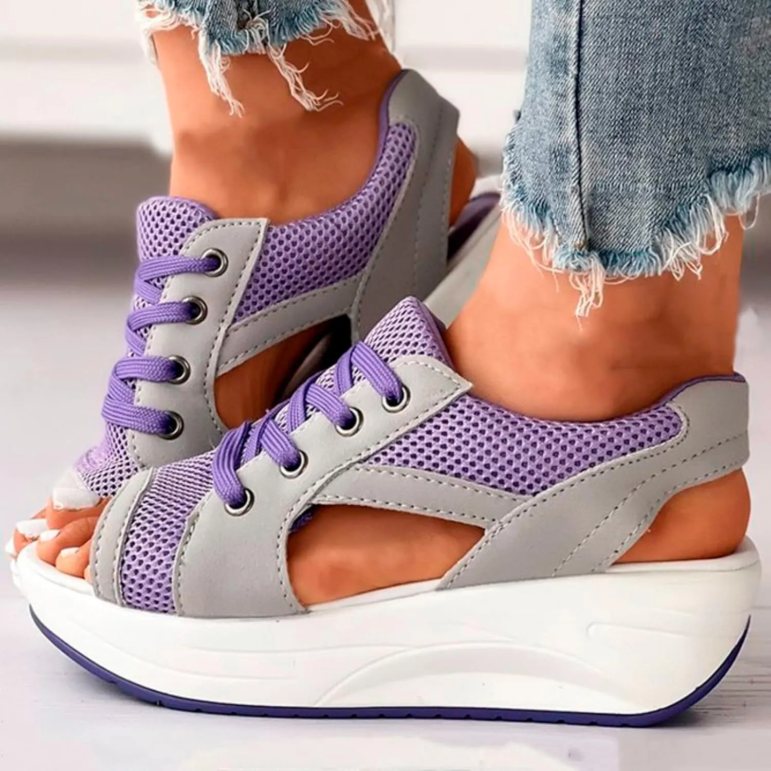 Flip Flops Arch Support Womens Platform Sandals Women Chunky Heel 2023 Sandals for Woman