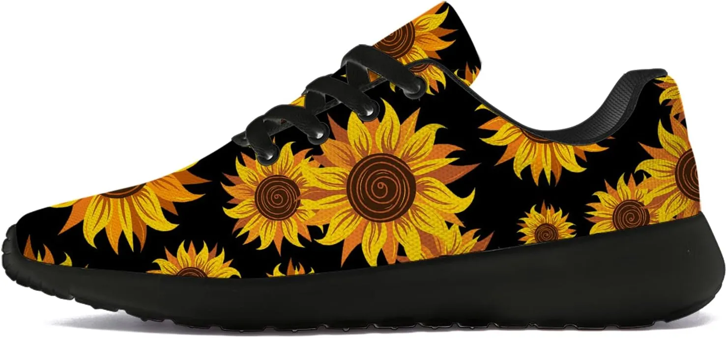 Flower Shoes for Women Men Running Shoes Womens Mens Comfortable Walking Tennis Sneakers Floral Shoes Gifts
