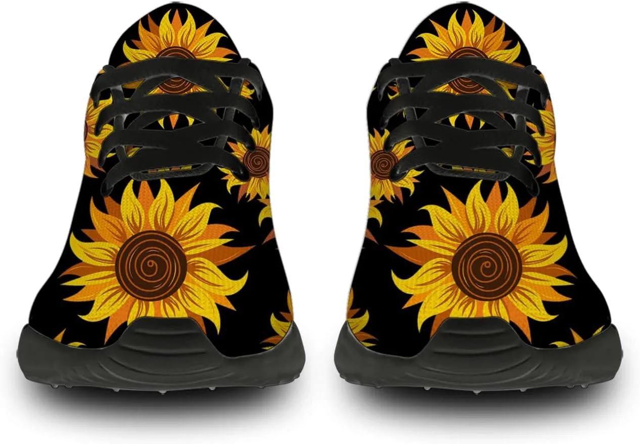 Flower Shoes for Women Men Running Shoes Womens Mens Comfortable Walking Tennis Sneakers Floral Shoes Gifts
