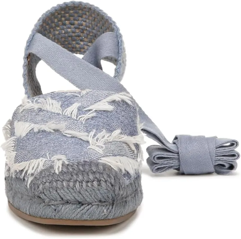 Franco Sarto Women's Britney Ankle Strap Wedge Espadrilles Sandal