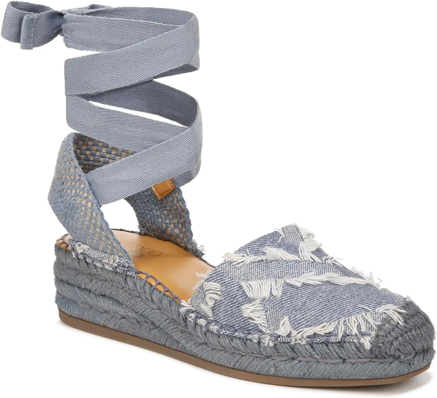 Franco Sarto Women's Britney Ankle Strap Wedge Espadrilles Sandal