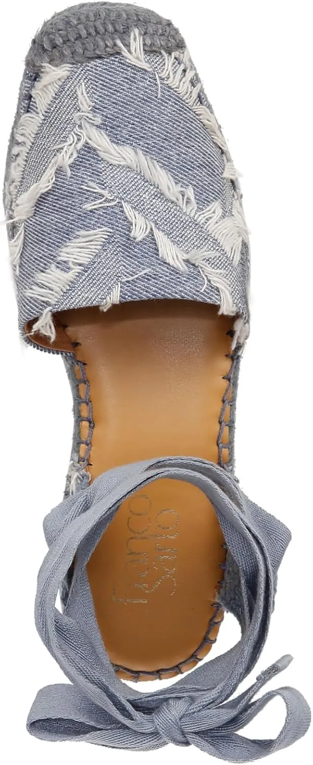 Franco Sarto Women's Britney Ankle Strap Wedge Espadrilles Sandal