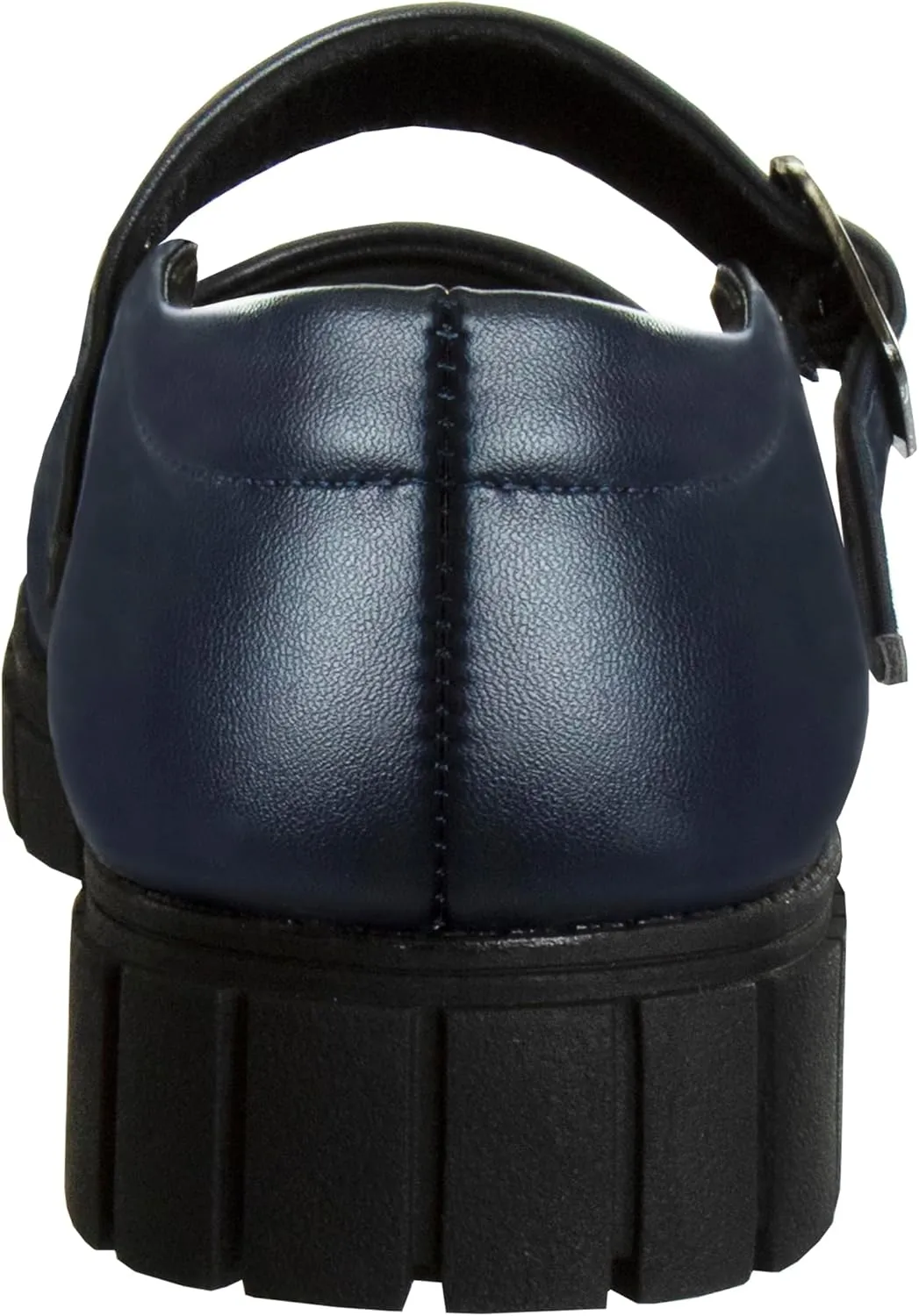French Toast Girls Round Toe Ankle Strap Maryjane School Shoes - Mary Jane Chunky Platform Oxford Dress Shoe Pumps - Black/Navy/Brown (Size 12-5 Little Kid/Big Kid)