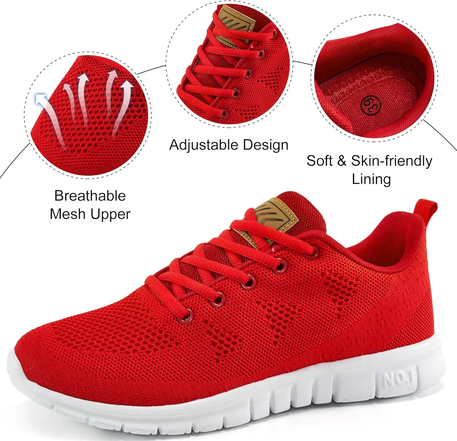 FUDYNMALC Womens Sneakers Tennis Shoes: Fashion Lightweight Non Slip Footwear for Running Walking Casual