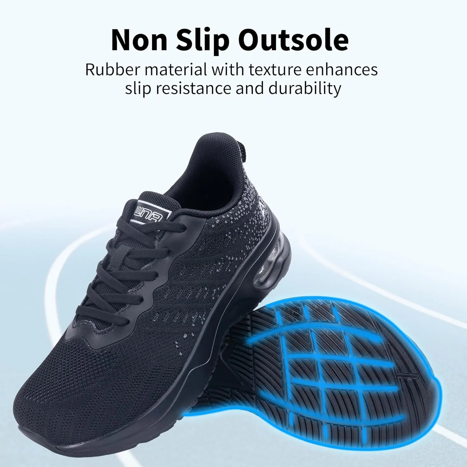 GANNOU Wide Toe Box Shoes Women Running Sneakers Wide Width Walking Tennis Shoes for Gym Workout Fitness