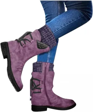 Gibobby Boots for Women Winter Snow Boots Fur Lined Warm Ankle Boots Slip On Waterproof Outdoor Booties Comfortable Shoes