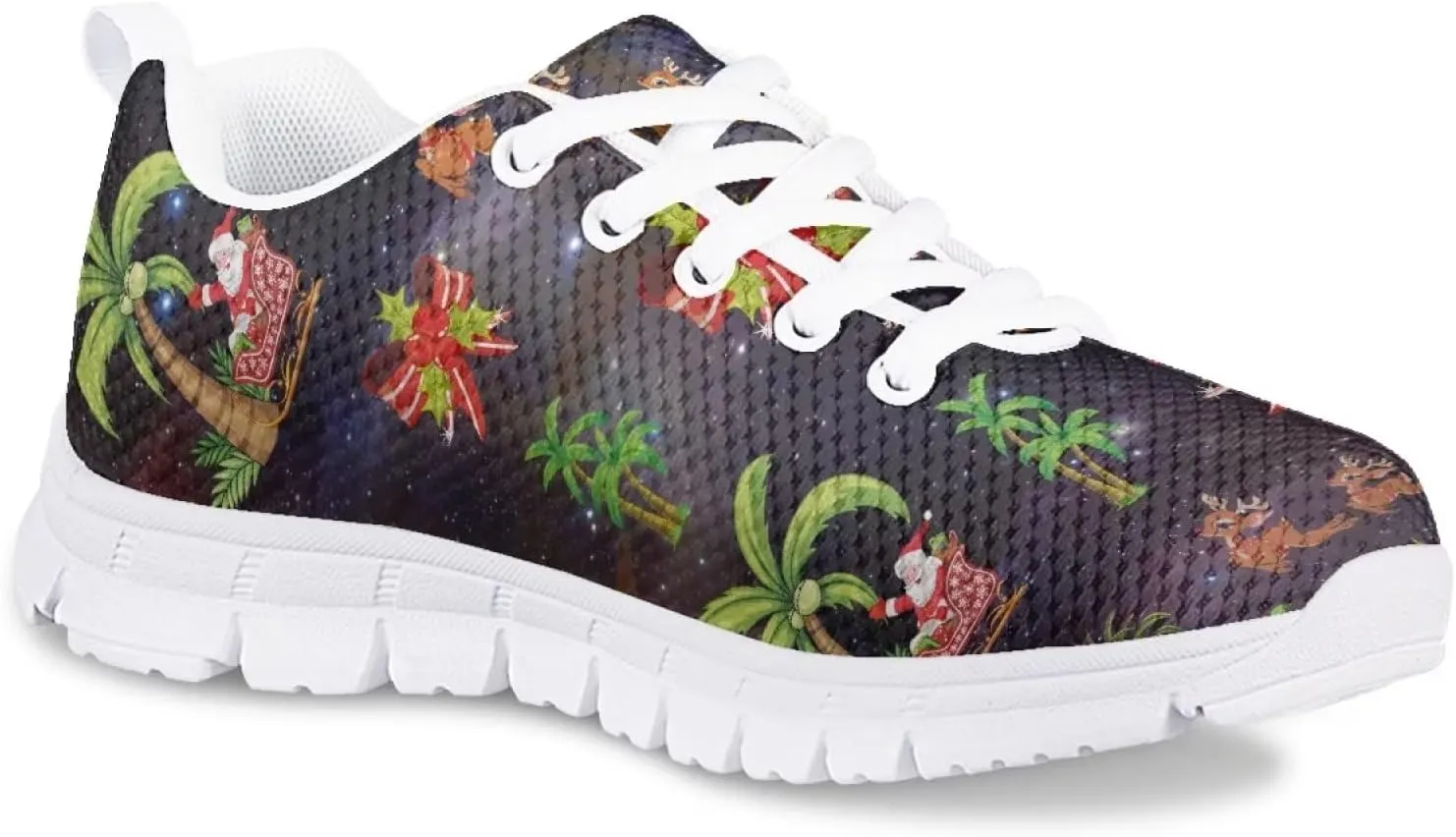 GIFTPUZZ Unisex-Child Climbing Tennis Shoes Running Lace-up Sneaker Breathable Mesh Athletic Sneakers