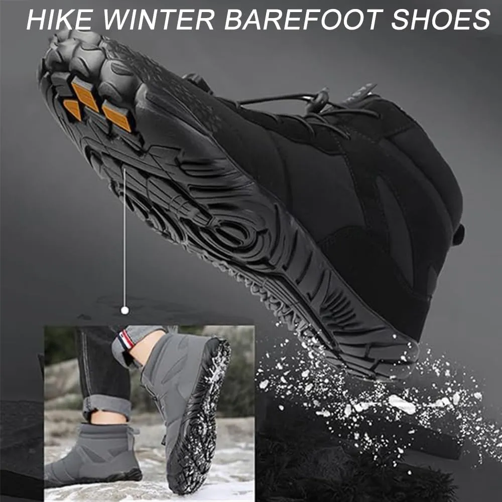 Giltpeak Hike Winter Barefoot Shoes for Elderly Women Mens, Waterproof Wide Hike Barefoot Winter, Winter Wide Toe Barefoot Hiking Shoes Boots