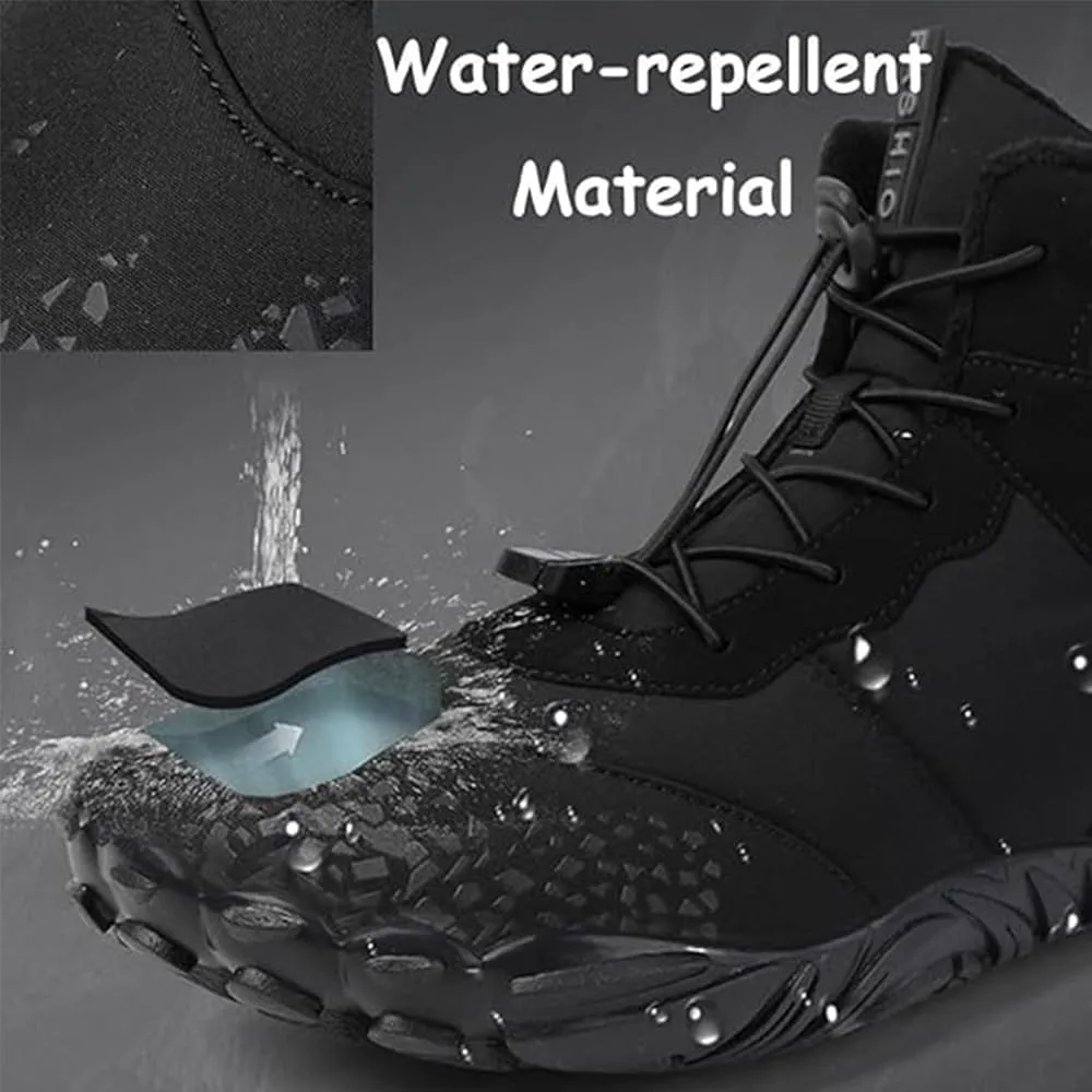 Giltpeak Hike Winter Barefoot Shoes for Elderly Women Mens, Waterproof Wide Hike Barefoot Winter, Winter Wide Toe Barefoot Hiking Shoes Boots