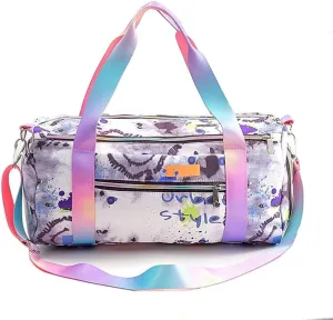 Girl ballet gym luggage bag small weekend travel handbag (free)