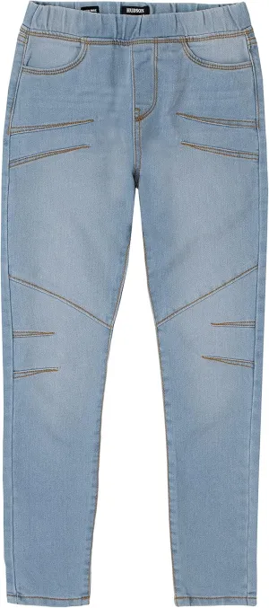 Girls' Full-Length Stretch Denim Pants & Jeggings, Skinny Fit, High Rise Waist