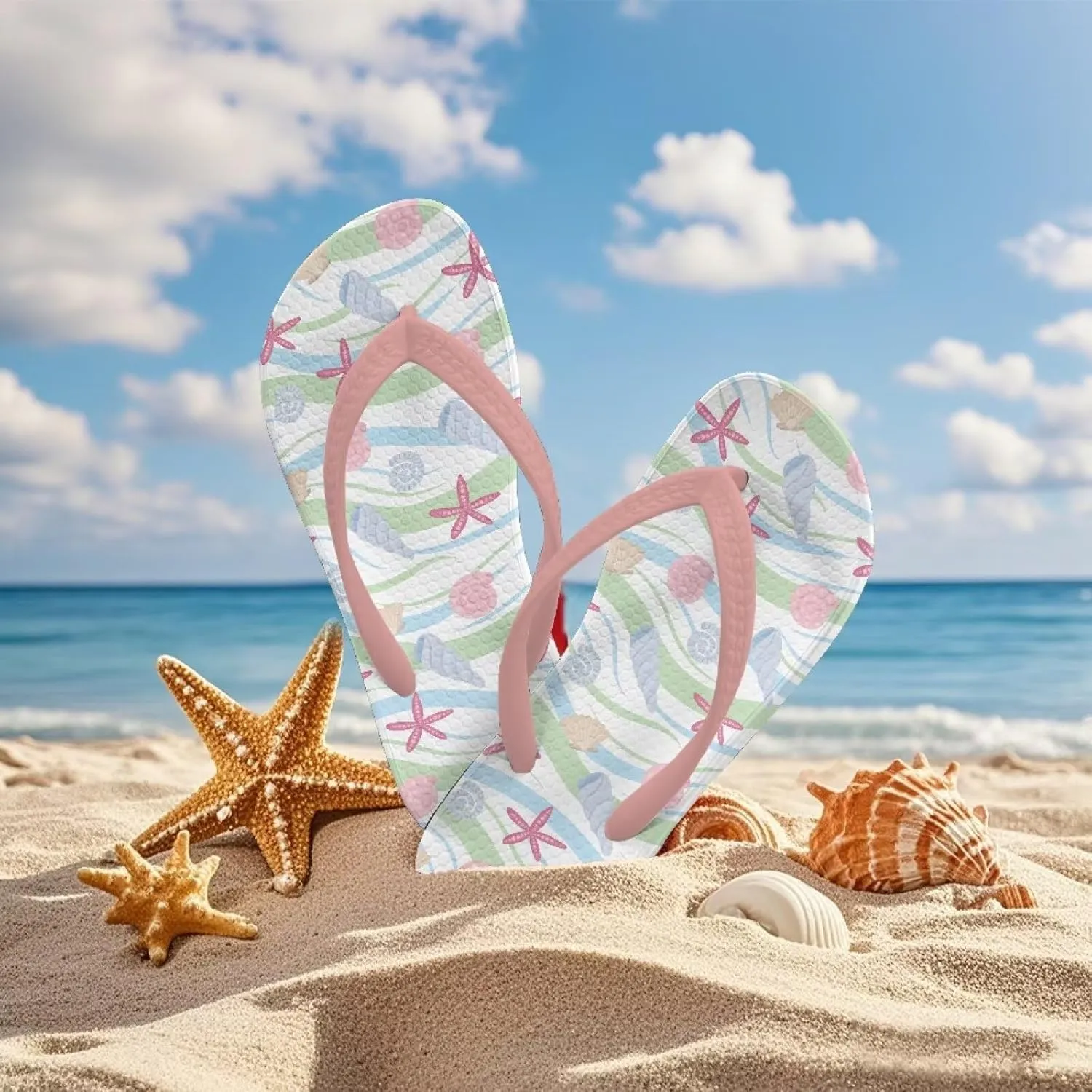 Girls Kids Beach Flip Flops Children's Flip Flops Basic Non-Slip Sole Sandals Pink Straps