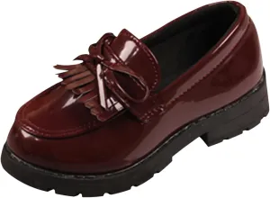 Girls Kids Mary Jane Shoes Rubber Sole Ankle Loafers Toddler Dress Dance Formal Sneakers Low Heel Lightweight Non Slip