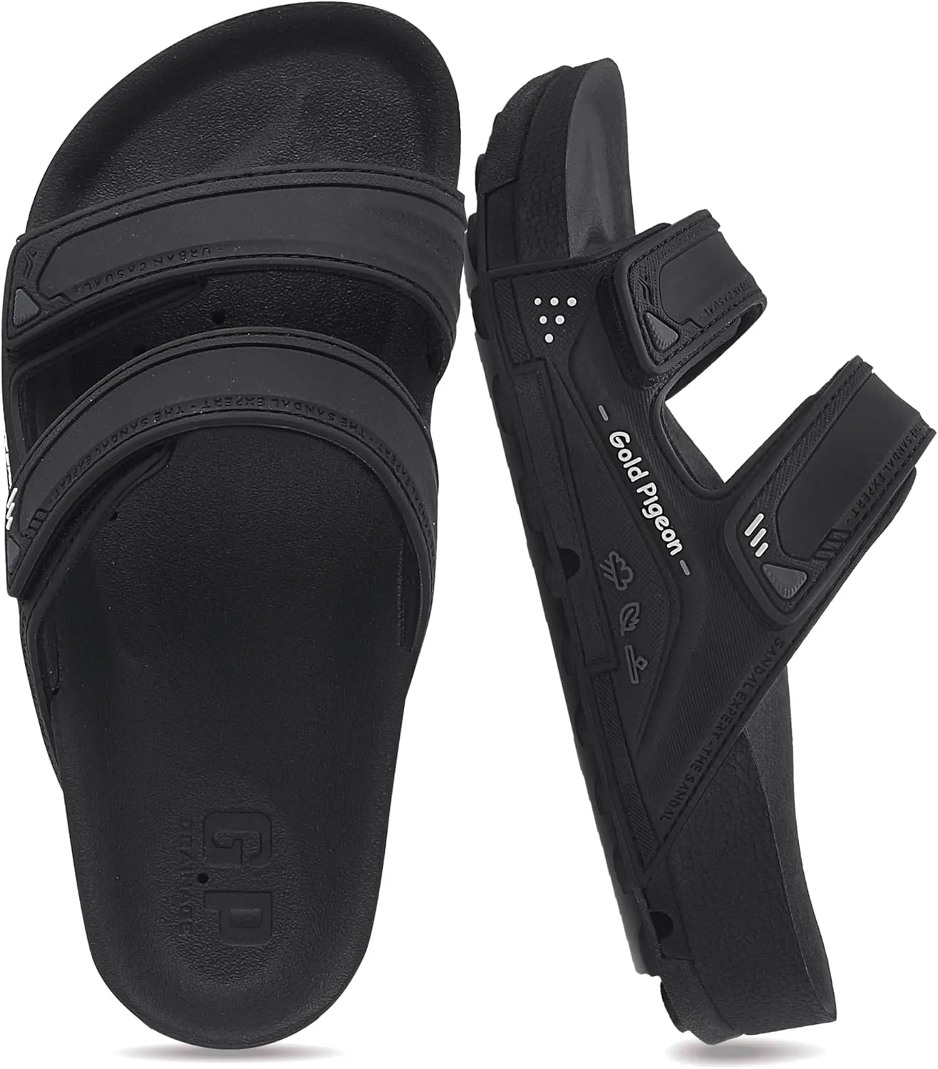 Gold Pigeon Shoes KIDS PIRO Llightweight Ortho Double Adjutable Slide Sandals for Boys and Girls