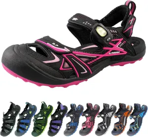 Gold Pigeon Shoes Kids TOE GUARD Easy Snap Lock Closed Toe Athlete Sandals