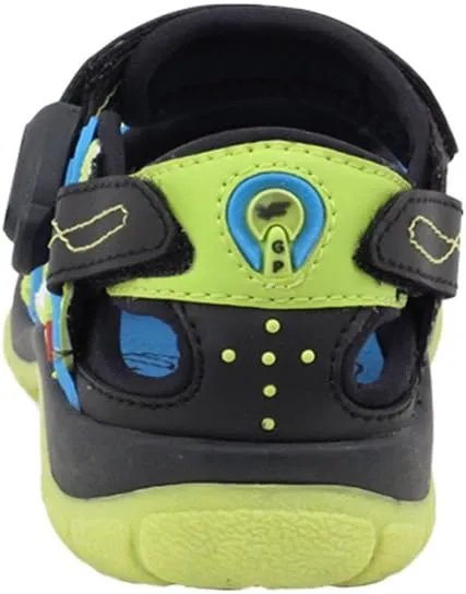 Gold Pigeon Shoes Kids TOE GUARD Easy Snap Lock Closed Toe Athlete Sandals