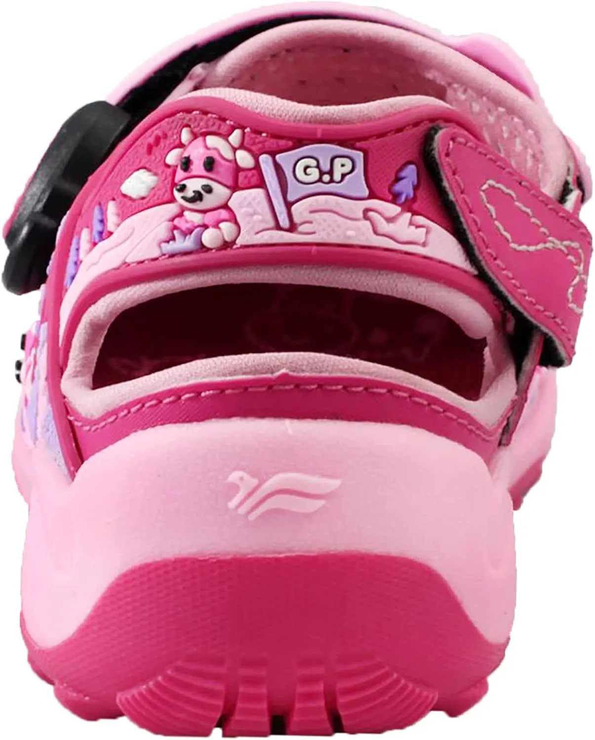 Gold Pigeon Shoes Kids TOE GUARD Easy Snap Lock Closed Toe Athlete Sandals