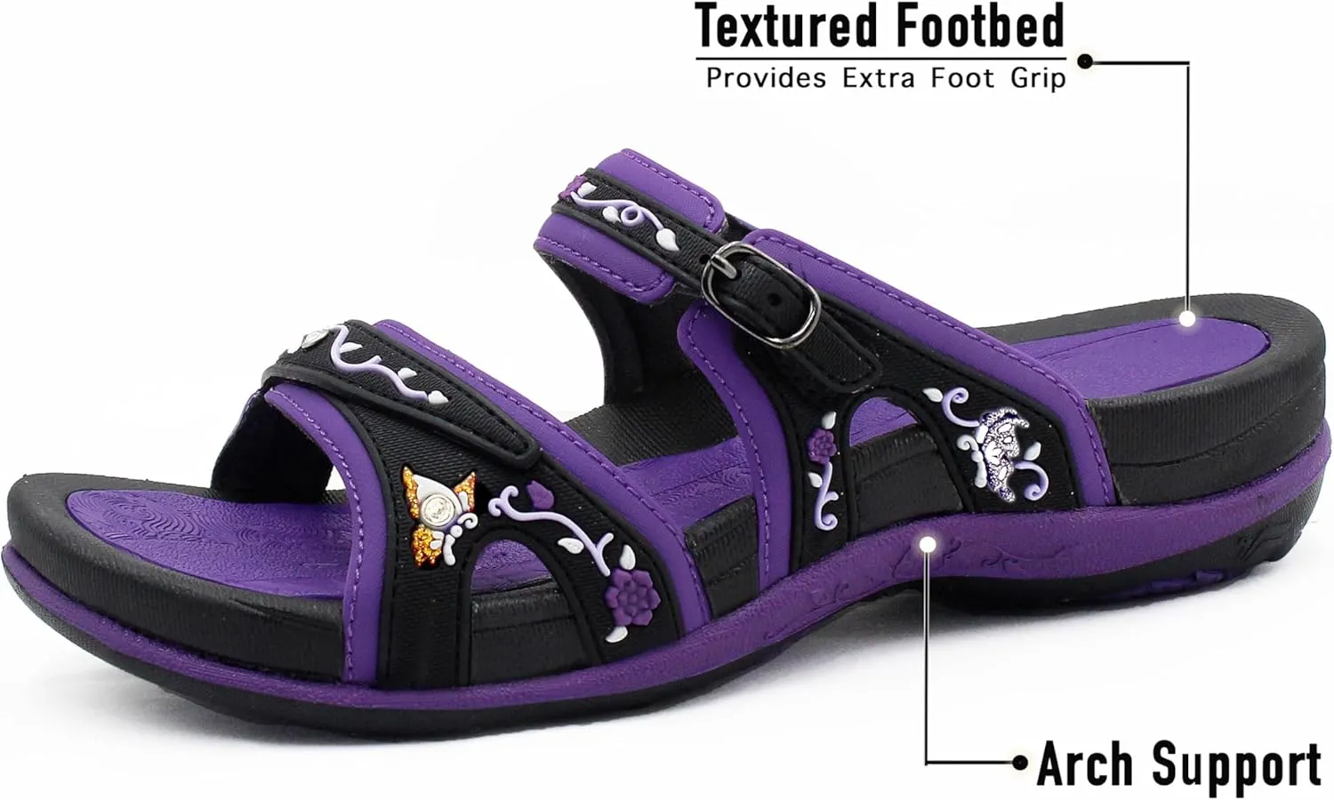 Gold Pigeon Shoes SIGNATURE Comfort Walking Ergonomic Slides Sandals for Women