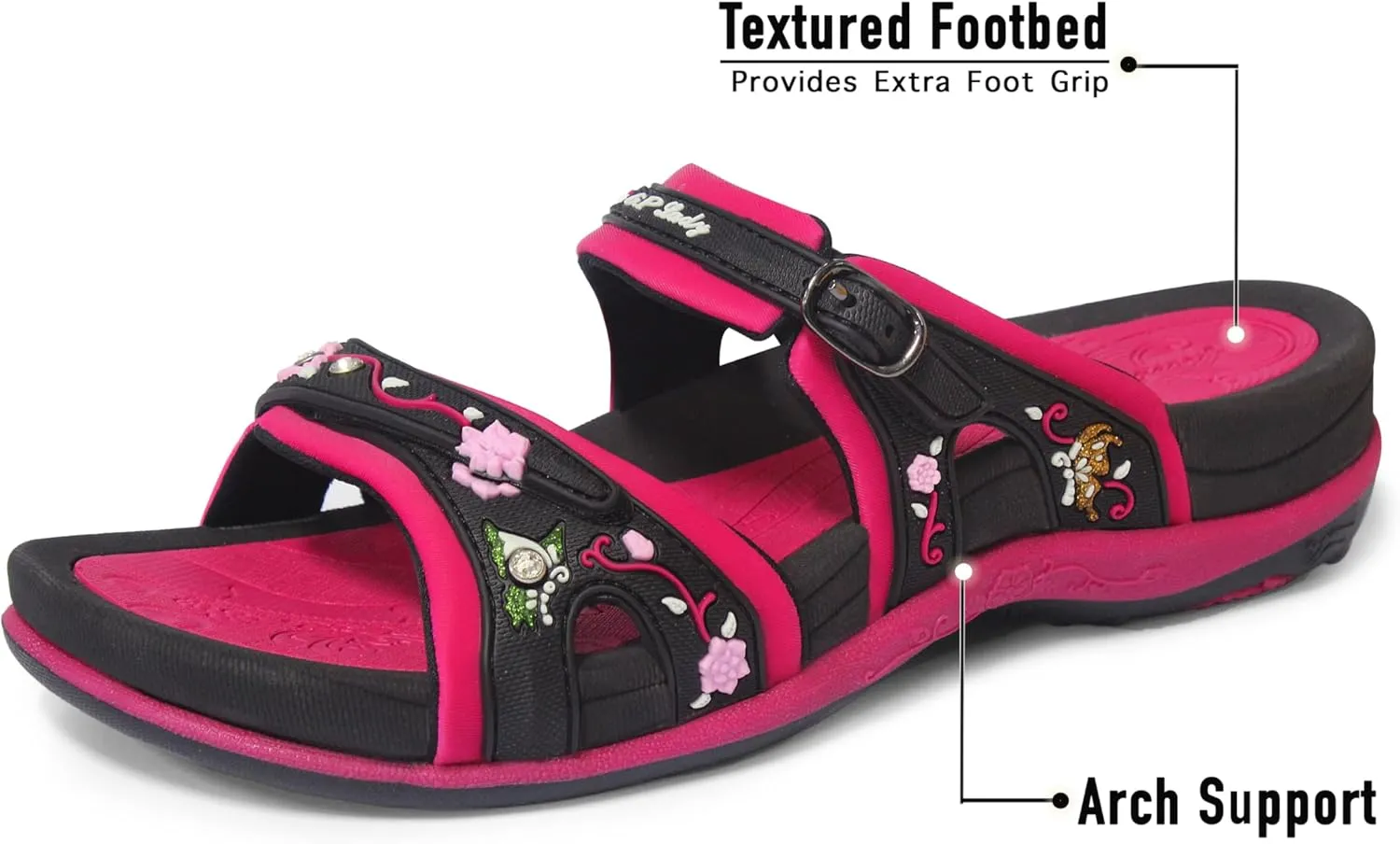 Gold Pigeon Shoes SIGNATURE Comfort Walking Ergonomic Slides Sandals for Women