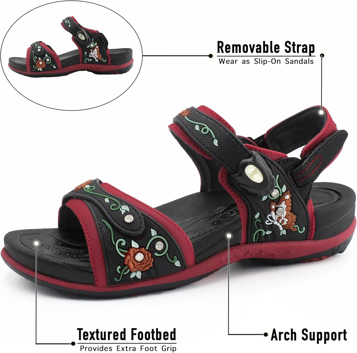 Gold Pigeon Shoes |SIGNATURE| Easy Snap Lock Comfort Ergonomic Walking Sandals for Women