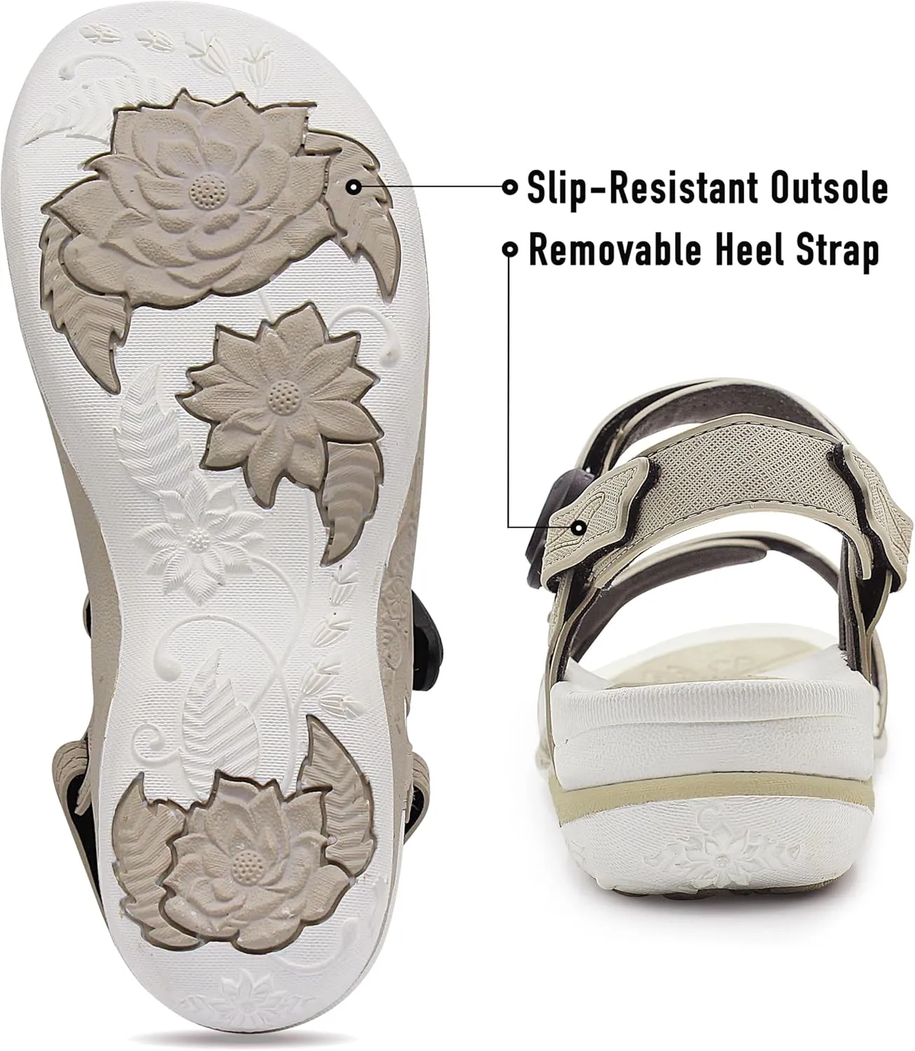 Gold Pigeon Shoes |SIGNATURE| Easy Snap Lock Comfort Ergonomic Walking Sandals for Women
