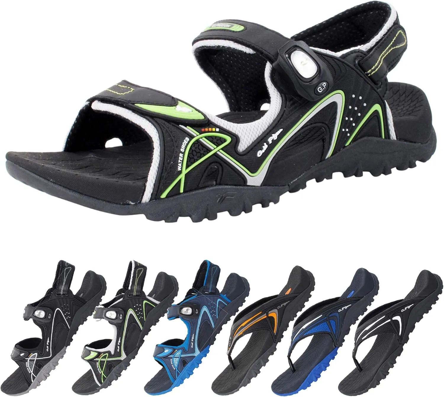 Gold Pigeon Shoes SIGNATURE Unisex Athletic Sandals SNAP LOCK Closure
