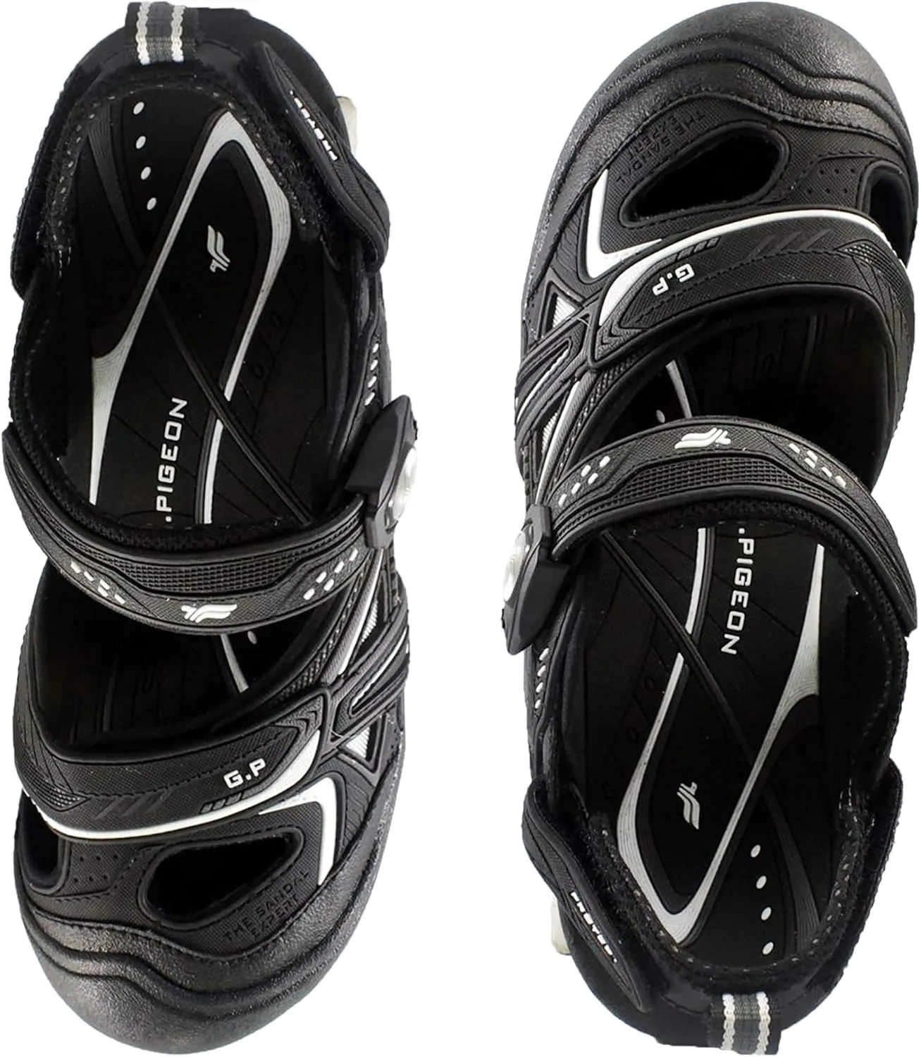 Gold Pigeon Shoes Toe Guard Unisex Outdoor Sandals, Easy Snap Lock Closure
