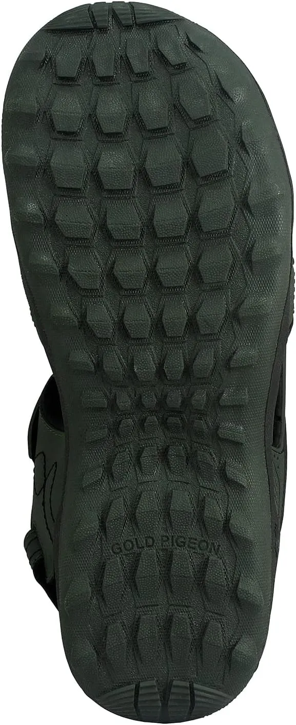 Gold Pigeon Shoes Toe Guard Unisex Outdoor Sandals, Easy Snap Lock Closure