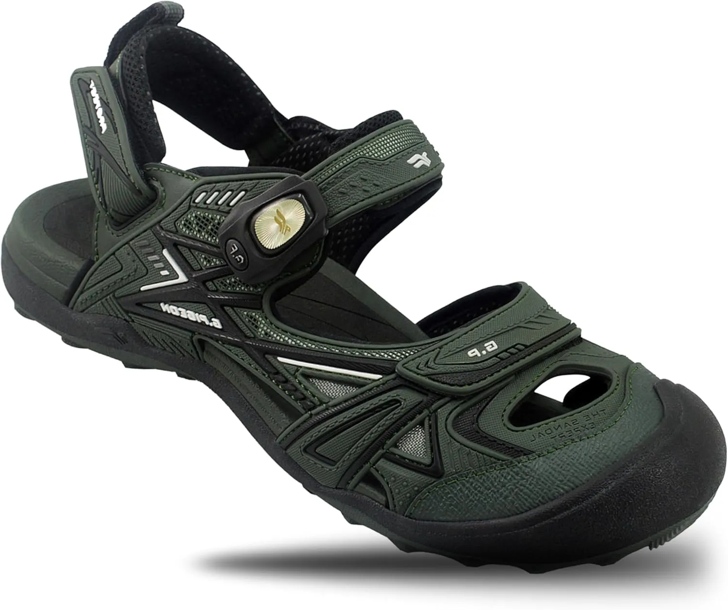 Gold Pigeon Shoes Toe Guard Unisex Outdoor Sandals, Easy Snap Lock Closure