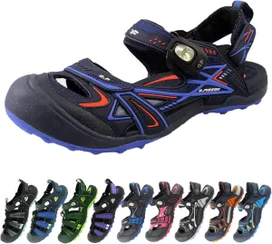Gold Pigeon Shoes Toe Guard Unisex Outdoor Sandals, Easy Snap Lock Closure
