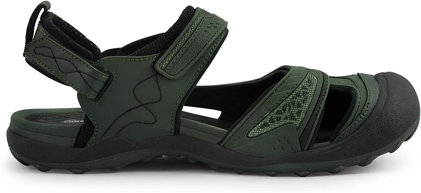 Gold Pigeon Shoes Toe Guard Unisex Outdoor Sandals, Easy Snap Lock Closure