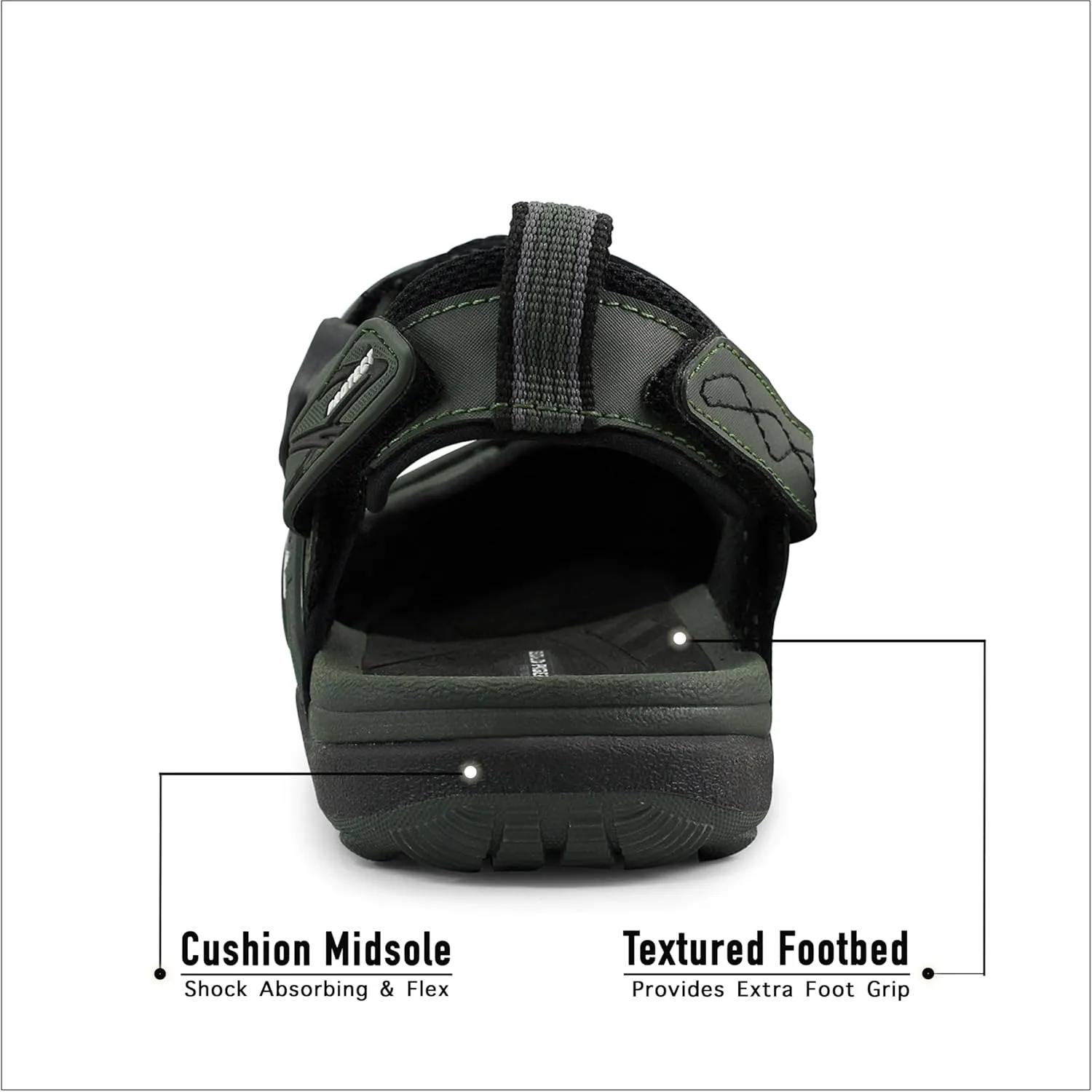 Gold Pigeon Shoes Toe Guard Unisex Outdoor Sandals, Easy Snap Lock Closure