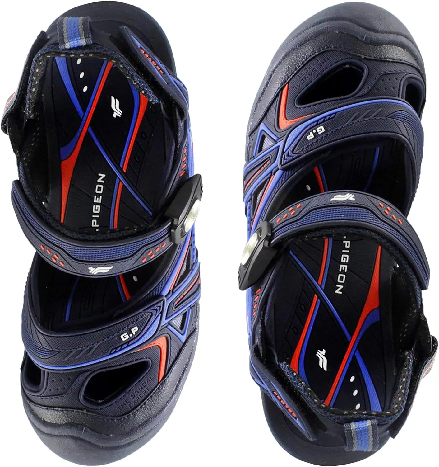 Gold Pigeon Shoes Toe Guard Unisex Outdoor Sandals, Easy Snap Lock Closure