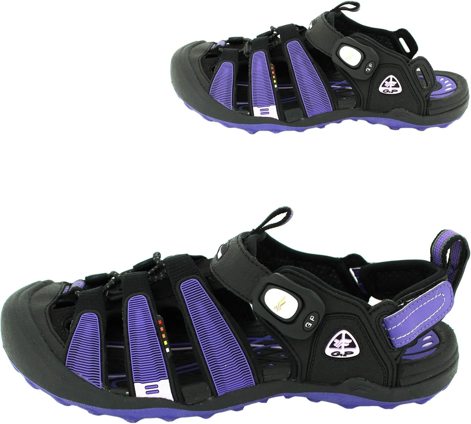 Gold Pigeon Shoes Toe Guard Unisex Outdoor Sandals, Easy Snap Lock Closure