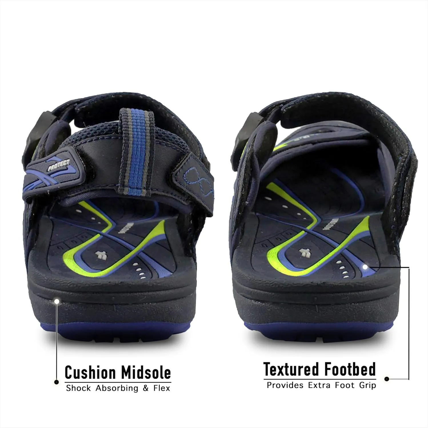 Gold Pigeon Shoes Toe Guard Unisex Outdoor Sandals, Easy Snap Lock Closure