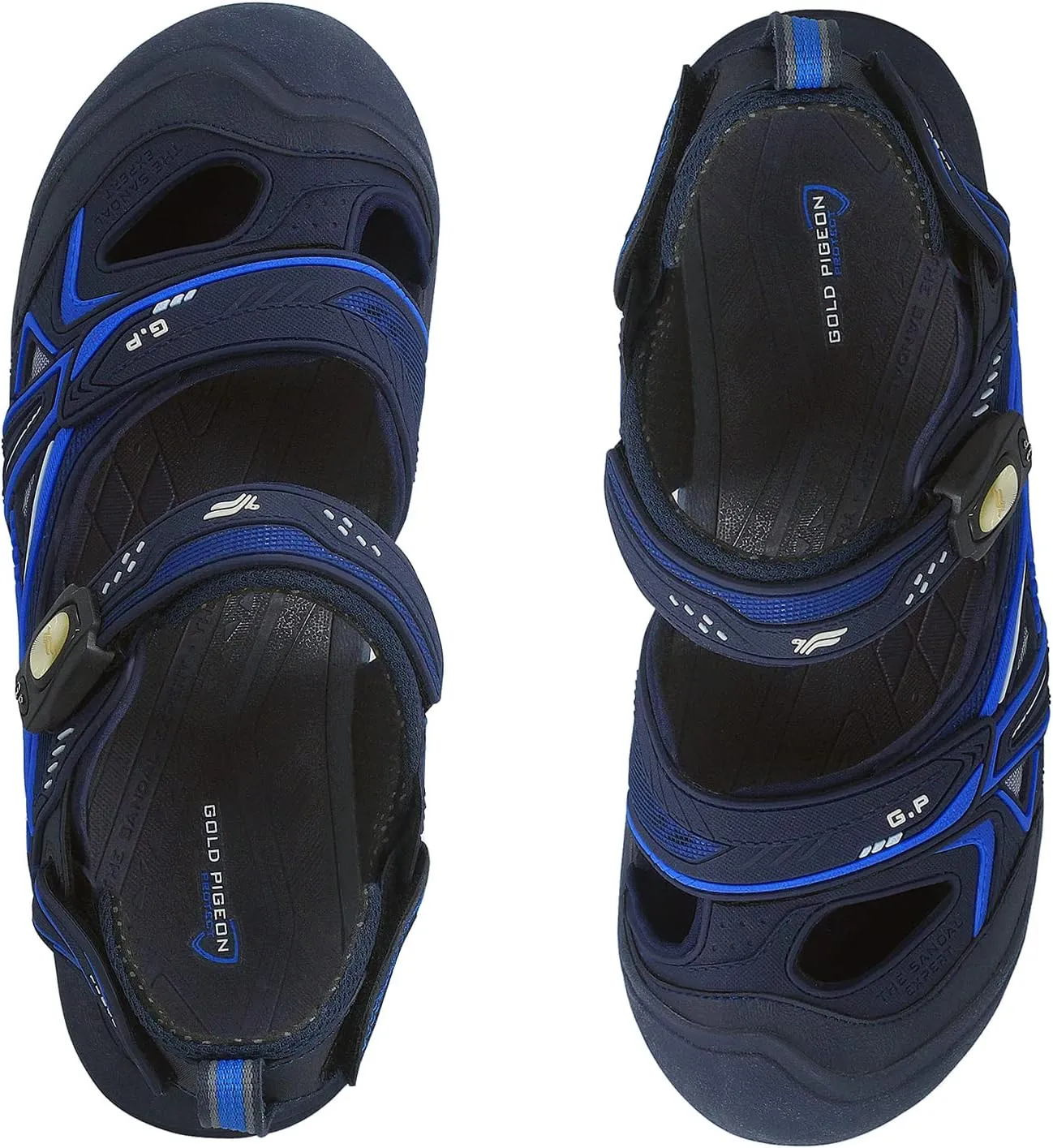 Gold Pigeon Shoes Toe Guard Unisex Outdoor Sandals, Easy Snap Lock Closure