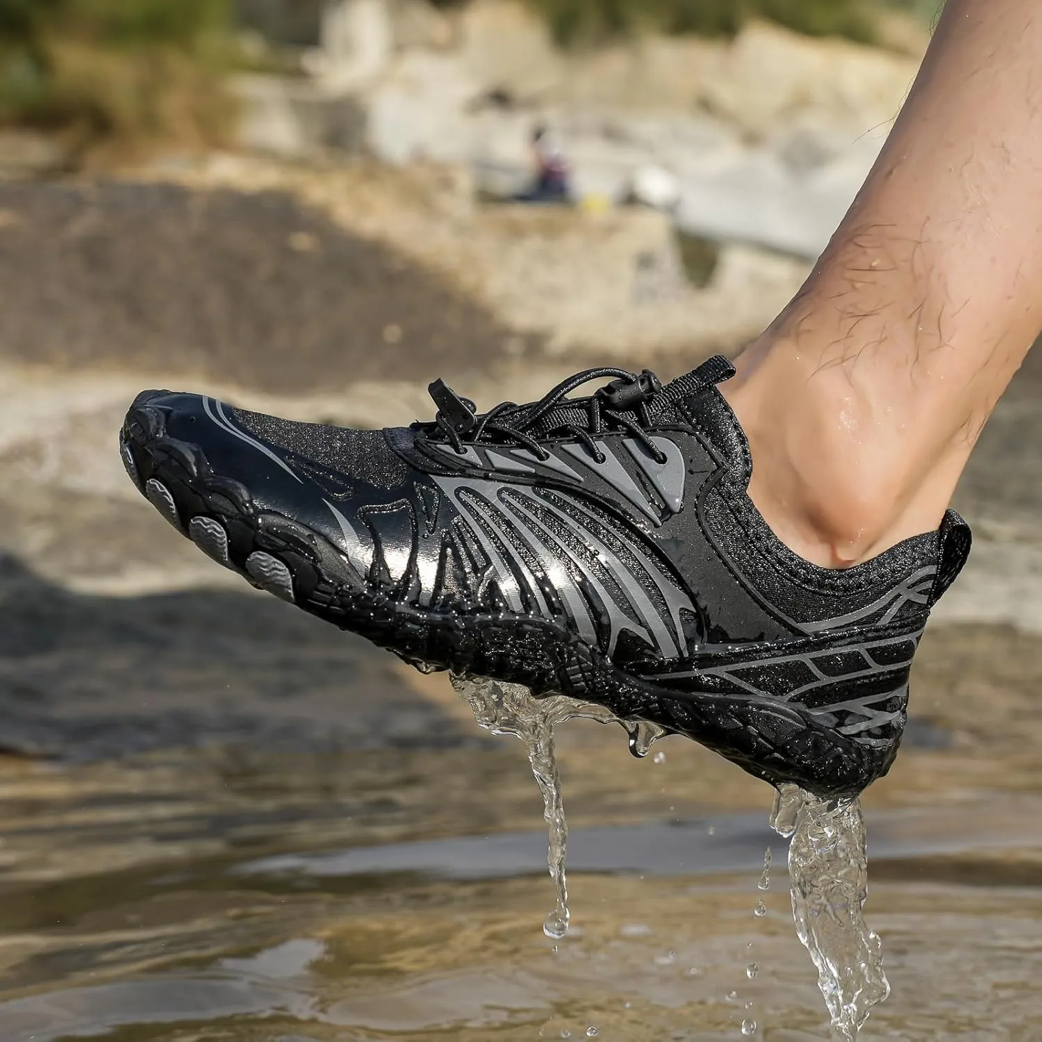 Grounded Footwear Barefoot Shoes Women&Men Hike Shoes Footwear Barefoot Womens Neuropathy Non-Slip Outdoor Hiking Shoe Women Water Wide Toe Box Sneakers，Diabetic Shoe Beach Surf Walk Yoga Walking