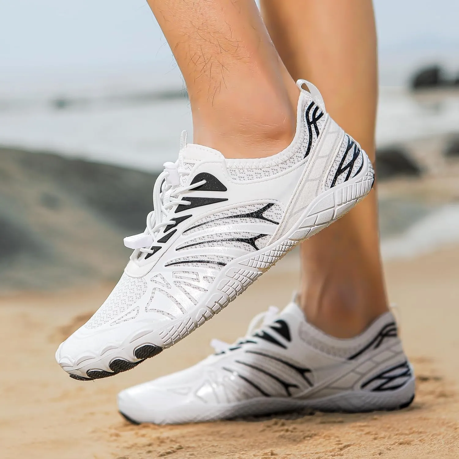 Grounded Footwear Barefoot Shoes Women&Men Hike Shoes Footwear Barefoot Womens Neuropathy Non-Slip Outdoor Hiking Shoe Women Water Wide Toe Box Sneakers，Diabetic Shoe Beach Surf Walk Yoga Walking