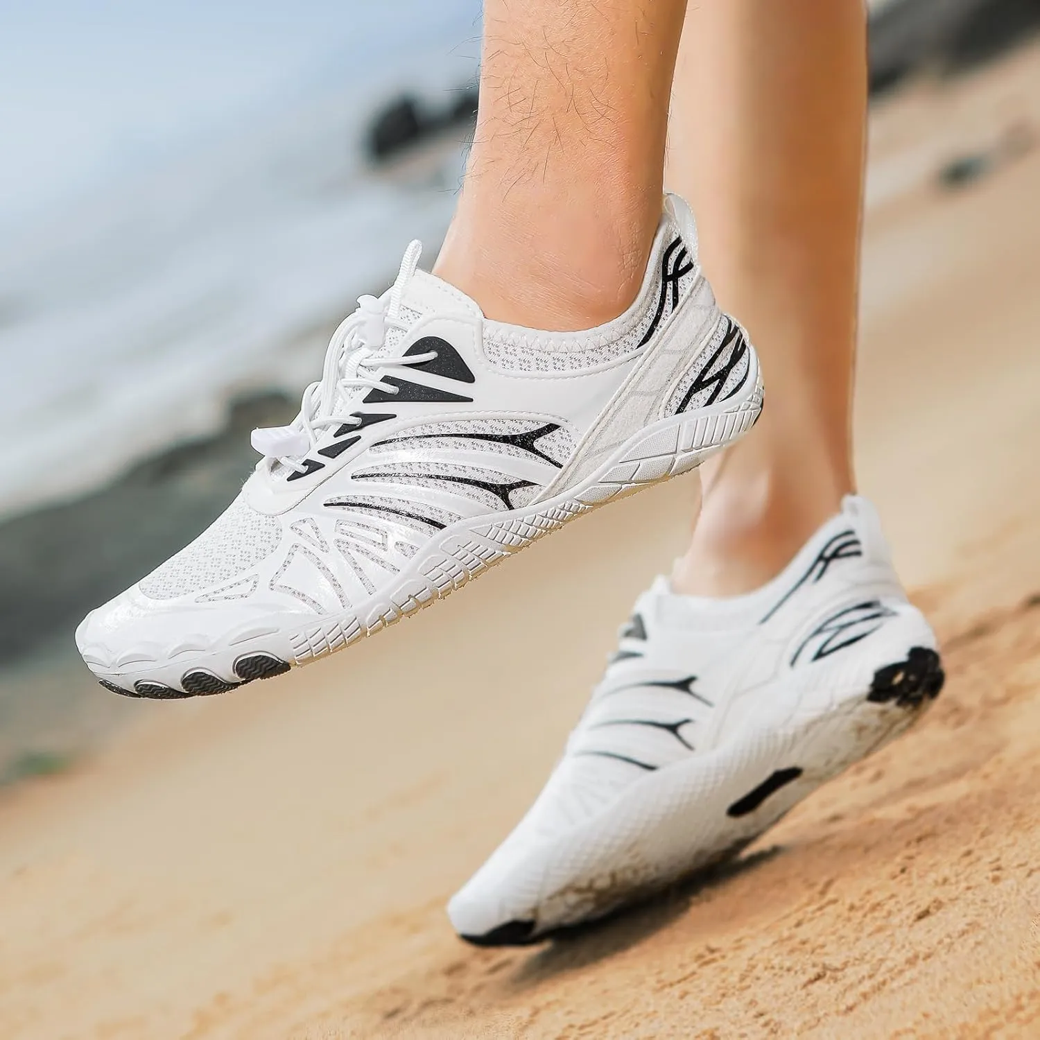 Grounded Footwear Barefoot Shoes Women&Men Hike Shoes Footwear Barefoot Womens Neuropathy Non-Slip Outdoor Hiking Shoe Women Water Wide Toe Box Sneakers，Diabetic Shoe Beach Surf Walk Yoga Walking