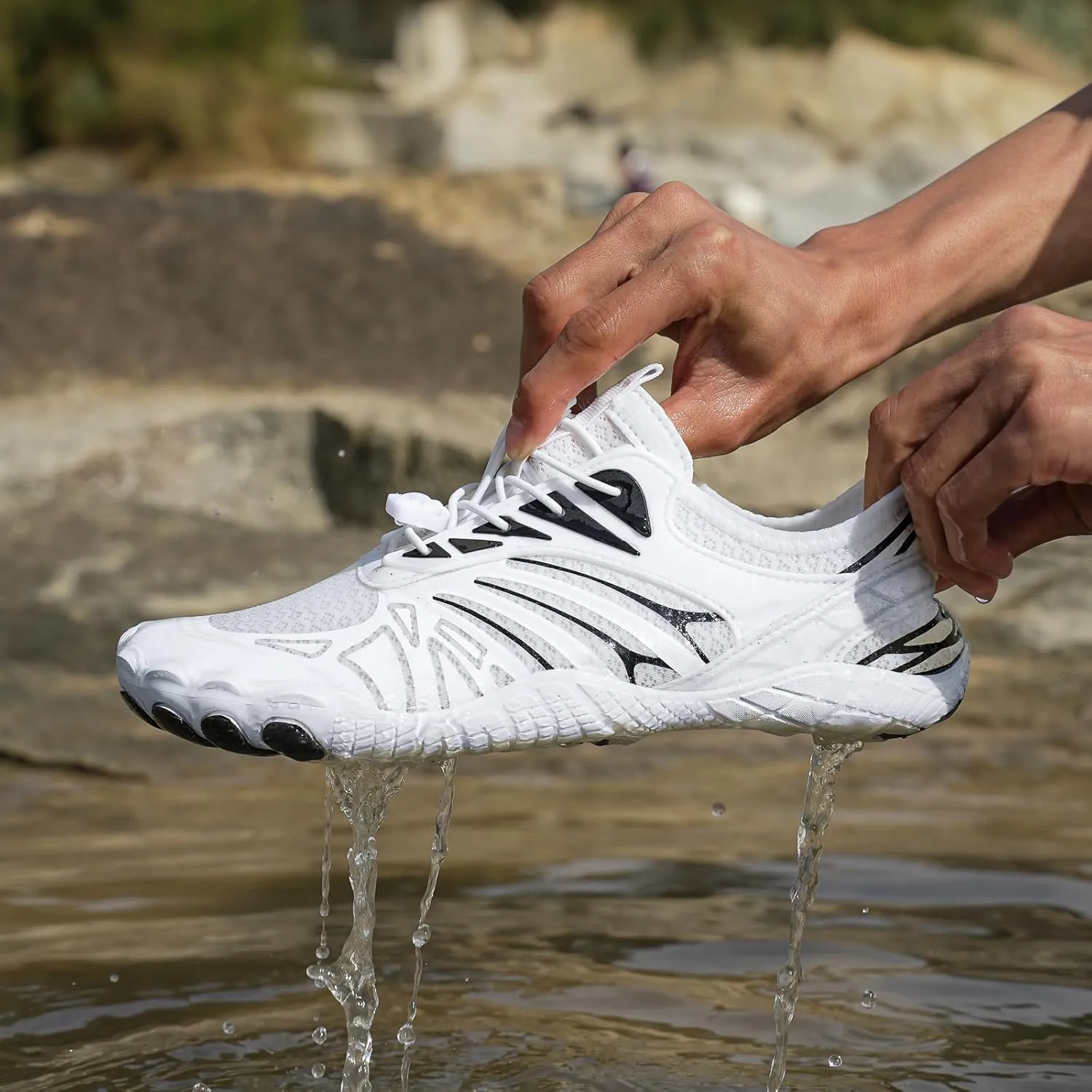 Grounded Footwear Barefoot Shoes Women&Men Hike Shoes Footwear Barefoot Womens Neuropathy Non-Slip Outdoor Hiking Shoe Women Water Wide Toe Box Sneakers，Diabetic Shoe Beach Surf Walk Yoga Walking